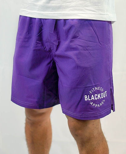 Crest Logo Classic Mens Shorts (Purple) - BFApparel