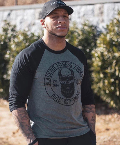 Bearded Man 3/4 Sleeve Tee - BFApparel