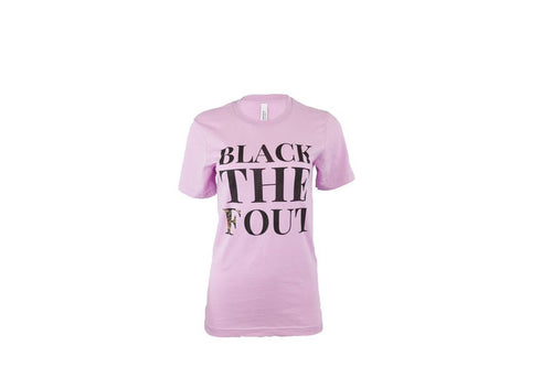 Floral Black the F Out Ladies Tee - BFApparel